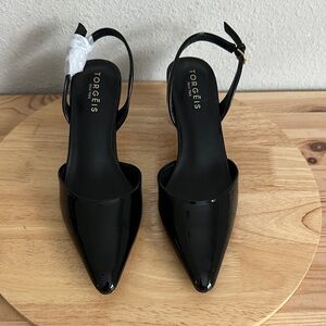 Torgeis Jacqueline Womens Pointed Closed Toe Block Heel Pumps new 7